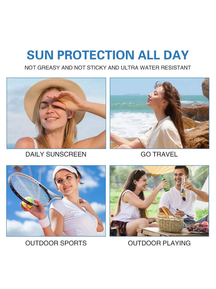 “SPF 50 serum,” “lightweight sunscreen,” “dewy UV protection”