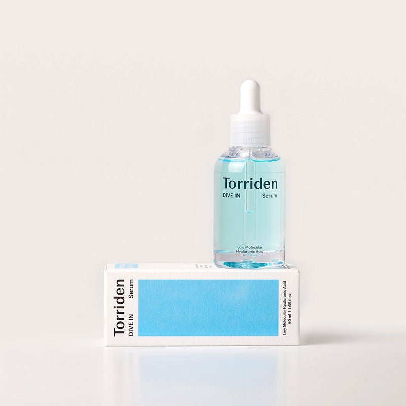 Torriden Dive-In Hyaluronic Acid Serum 50ml bottle

Fragrance-free hyaluronic acid serum for deep hydration

Low molecular weight HA serum for plump dewy skin

Hydrating Korean serum with panthenol and botanicals

Torriden Dive-In serum for sensitive skin hydration