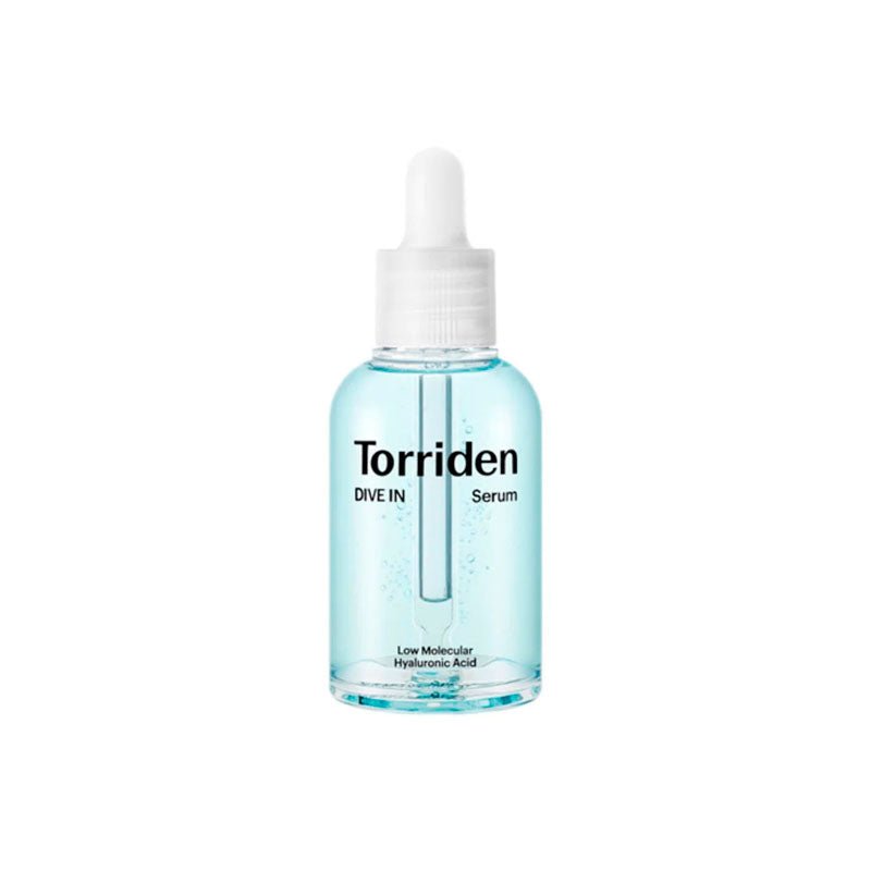 Torriden Dive-In Hyaluronic Acid Serum 50ml bottle

Fragrance-free hyaluronic acid serum for deep hydration

Low molecular weight HA serum for plump dewy skin

Hydrating Korean serum with panthenol and botanicals

Torriden Dive-In serum for sensitive skin hydration