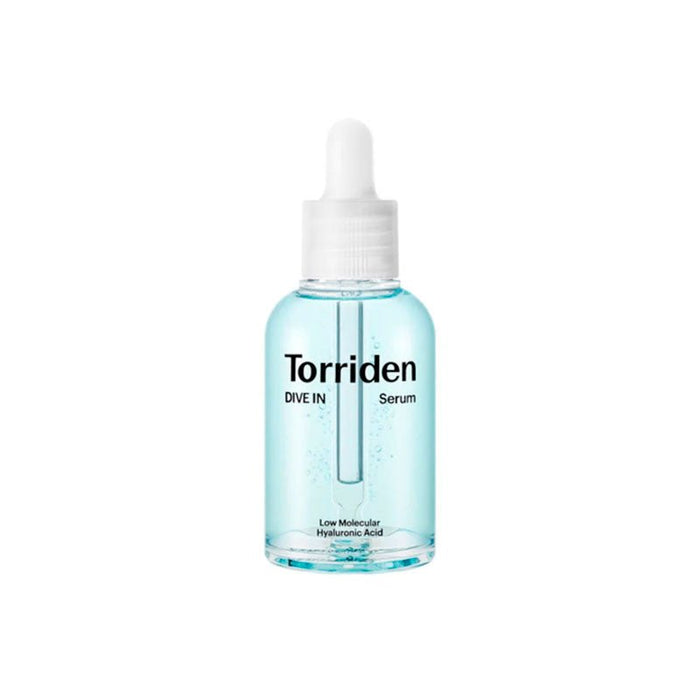 Torriden Dive-In Hyaluronic Acid Serum 50ml bottle

Fragrance-free hyaluronic acid serum for deep hydration

Low molecular weight HA serum for plump dewy skin

Hydrating Korean serum with panthenol and botanicals

Torriden Dive-In serum for sensitive skin hydration