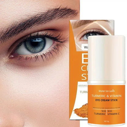 Turmeric Vitamin C Eye Cream Stick for bright eyes

Cooling eye cream stick for dark circles and puffiness

Brightening under-eye stick with turmeric and vitamin C

Portable anti-aging eye cream stick

Hydrating turmeric vitamin C eye treatment balm