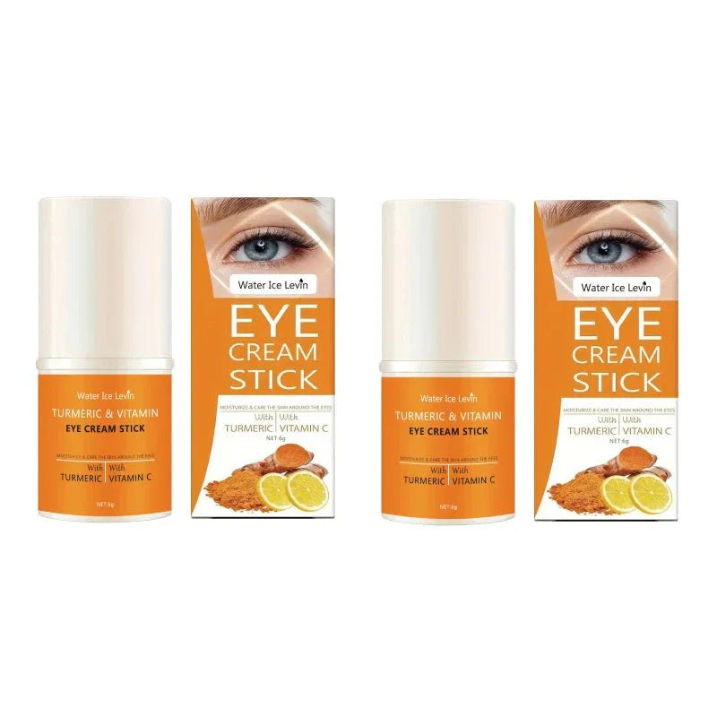 Turmeric Vitamin C Eye Cream Stick for bright eyes

Cooling eye cream stick for dark circles and puffiness

Brightening under-eye stick with turmeric and vitamin C

Portable anti-aging eye cream stick

Hydrating turmeric vitamin C eye treatment balm
